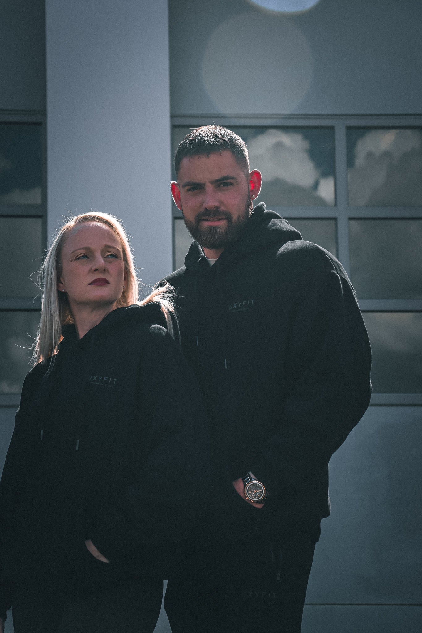 Oxyfit Track Hoodie - True Black