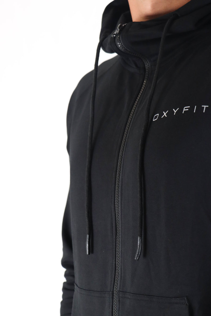 Mens Loyalty Zip-Up Hoodie - Onyx Black
