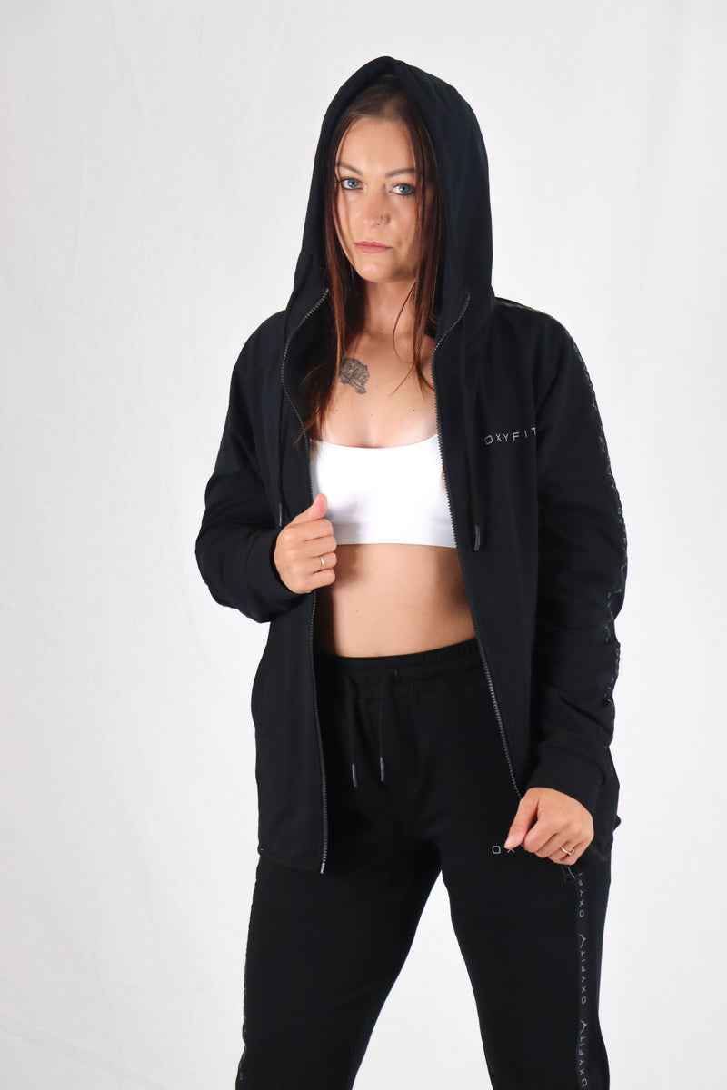 Womens Loyalty Zip-Up Hoodie - Onyx Black
