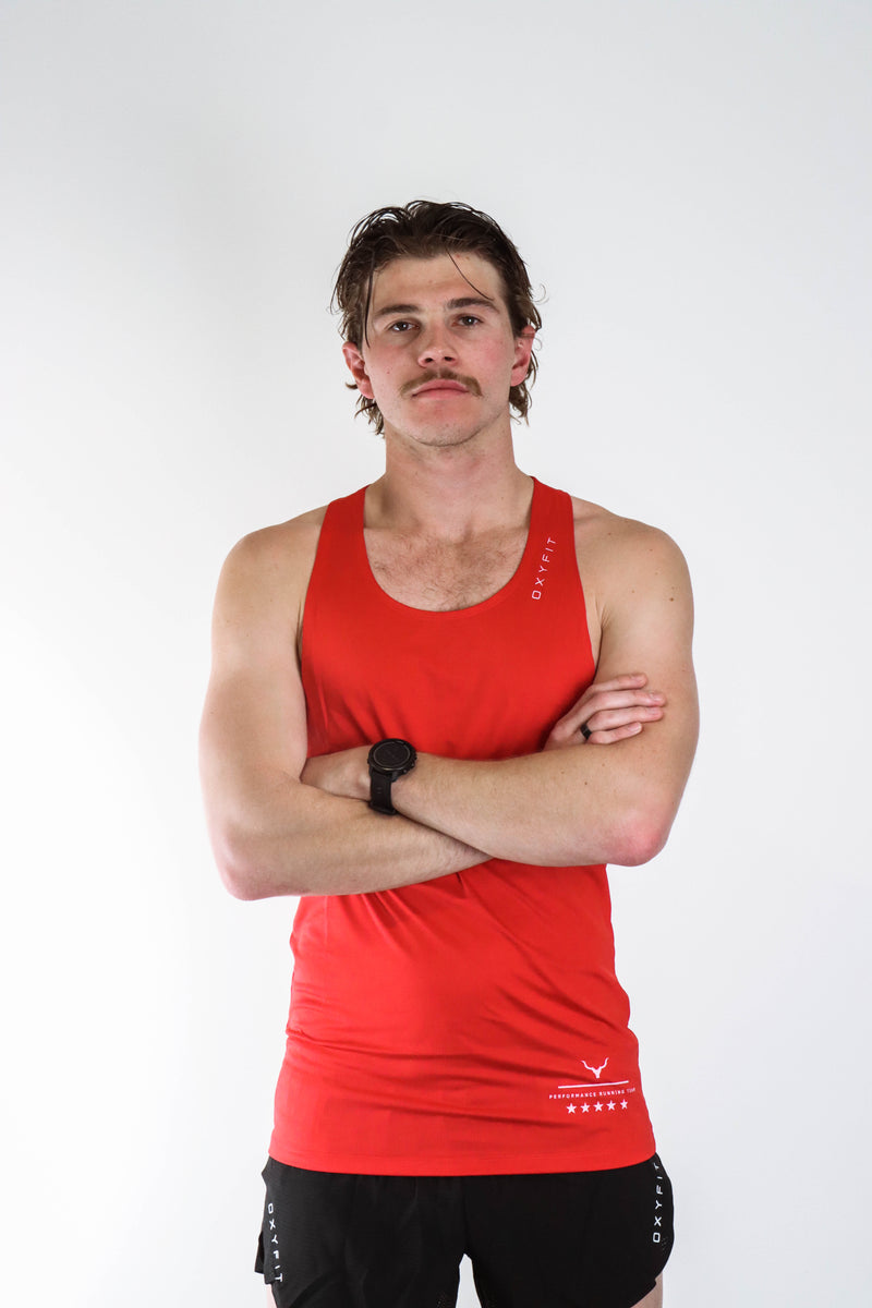 Race Singlet | Oxyfit Running Team - Fire Red