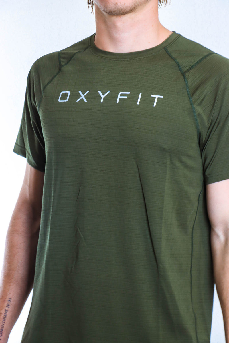 Mens Oxyfit Endura Tee - Hunter Green