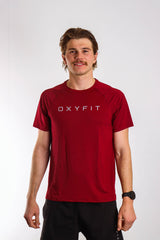 Mens Oxyfit Endura Tee - Chili Red