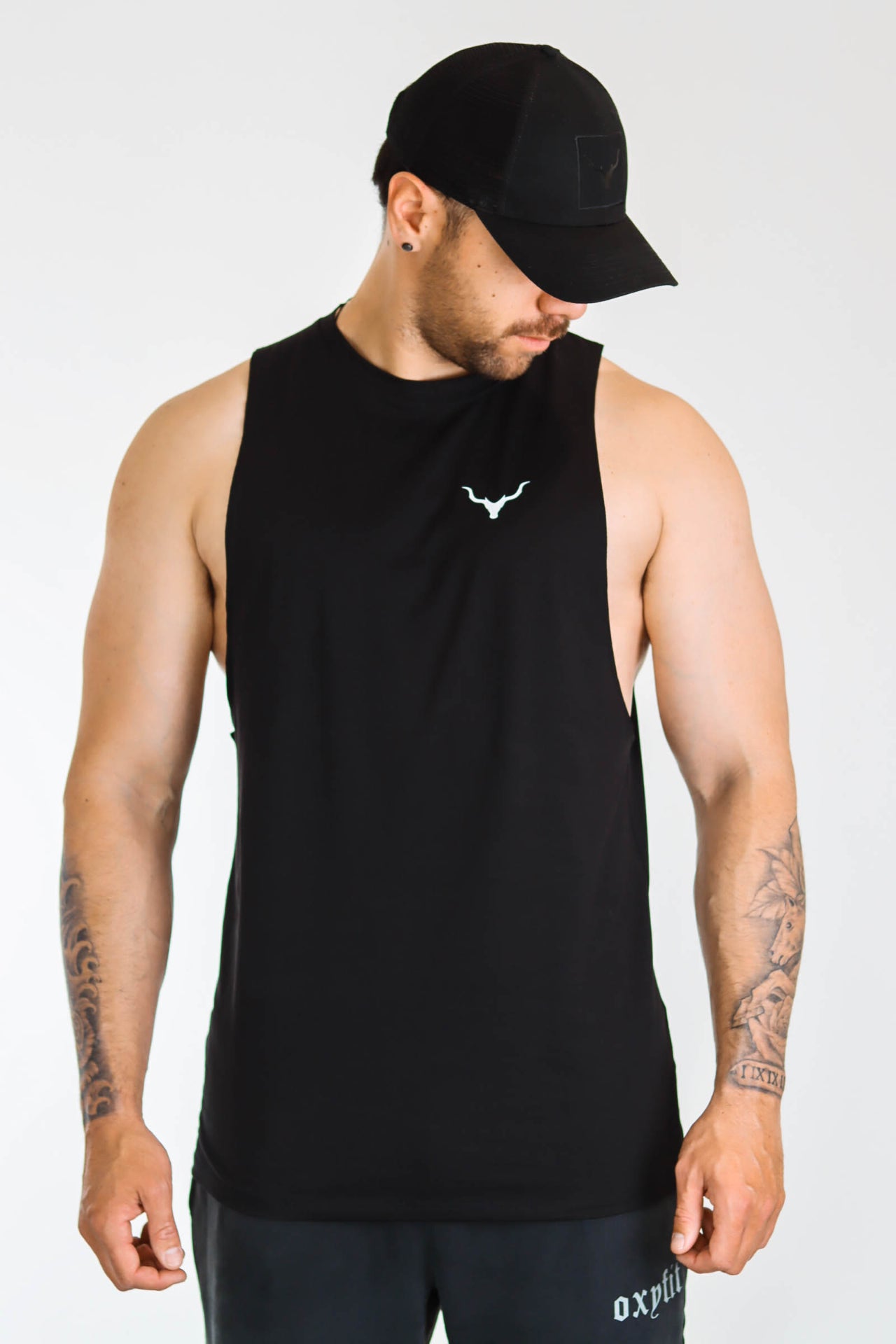 Mens Mercenary Tank - Ox Logo