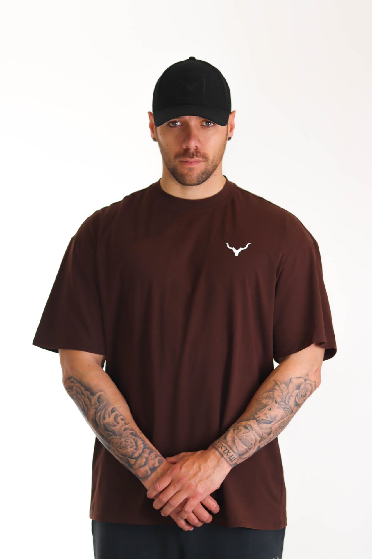 Ether Oversized Lightweight Tees - Walnut