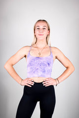Women's Tie Dye Crop - Purple Rain