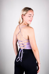 Women's Tie Dye Crop - Purple Rain