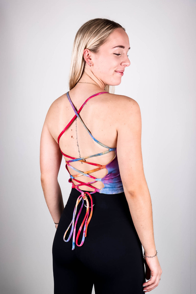 Women's Tie Dye Crop - Kaleidoscopic