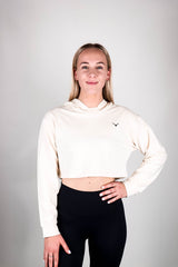 Women's Integrity Crop Hoodie - Vanilla Cream