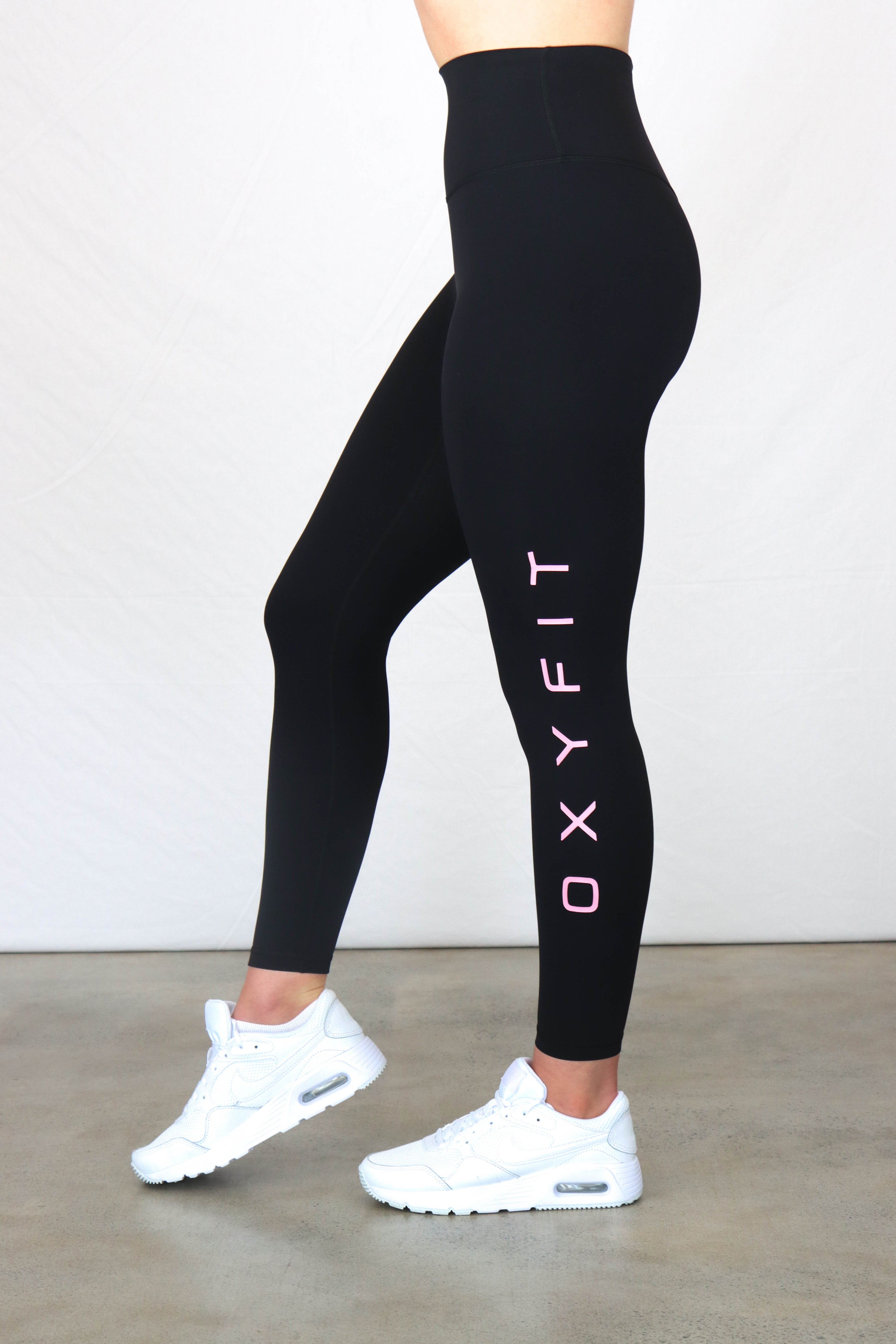 Black and clearance white pink leggings