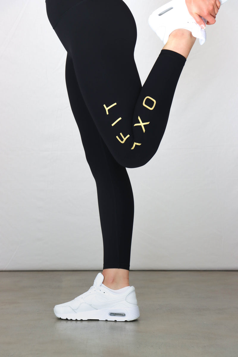 OXYTECH Womens Leggings | Magnify - Metallic Gold