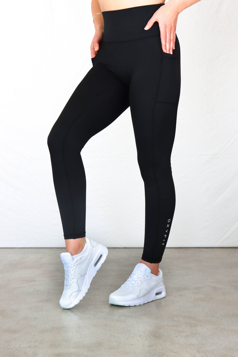 Stealth Compression Leggings - Black & White