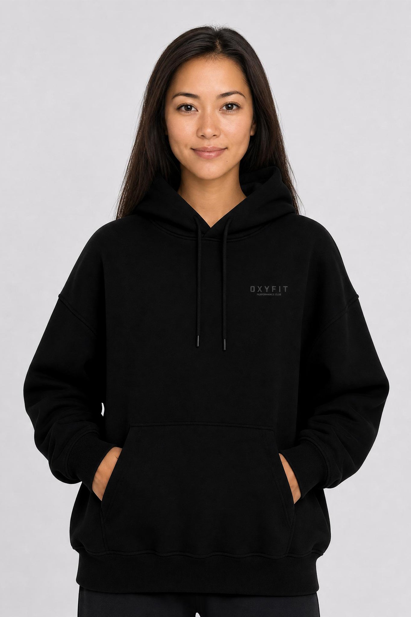 Oxyfit Track Hoodie - True Black