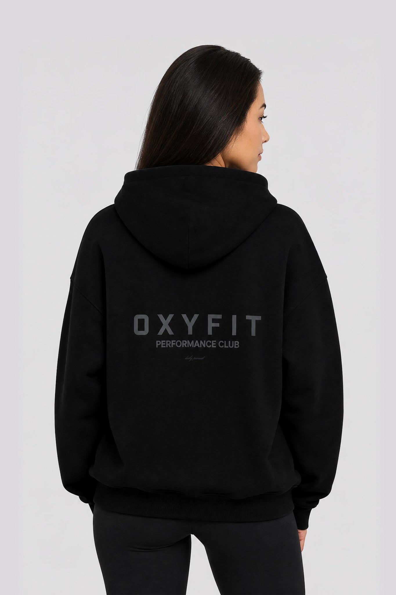 Oxyfit Track Hoodie - True Black
