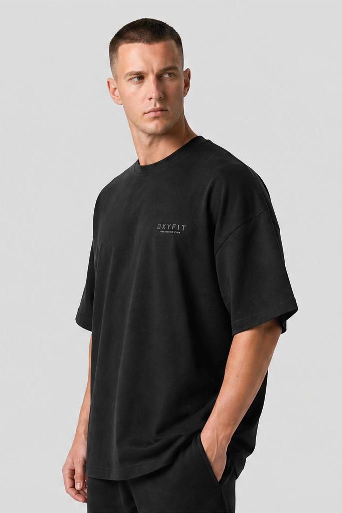 Ether Oversized Lightweight Tee - Black Shadow