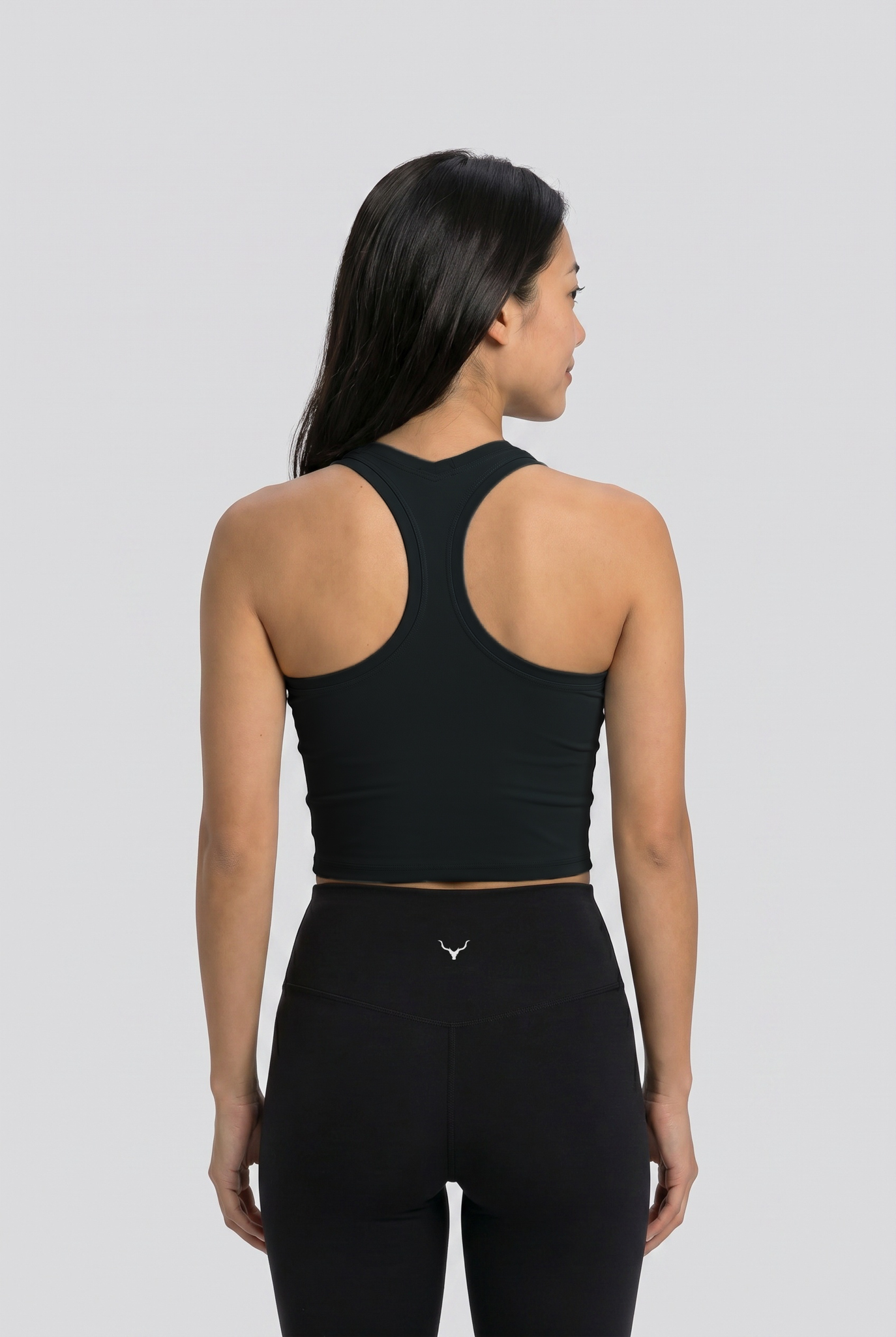 Womens OXYTECH Fitted Tank - Obsidian Black