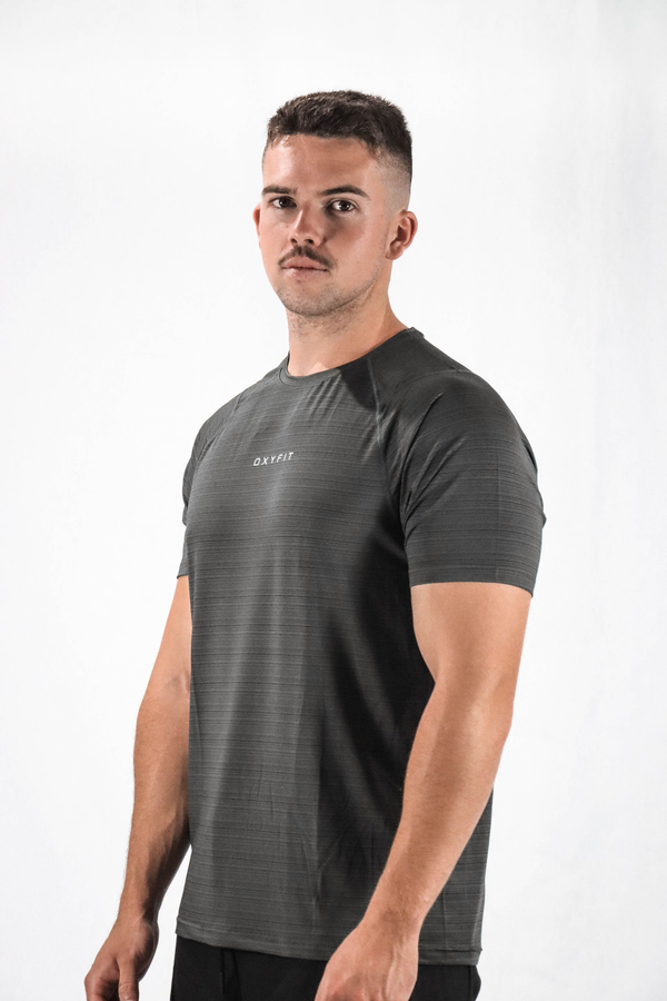 Mens Oxyfit Endura Tee - Granite Grey