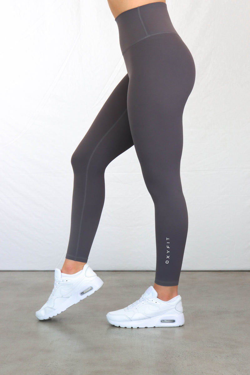 OXYTECH Womens Leggings | Micro Logo - Titanium Grey