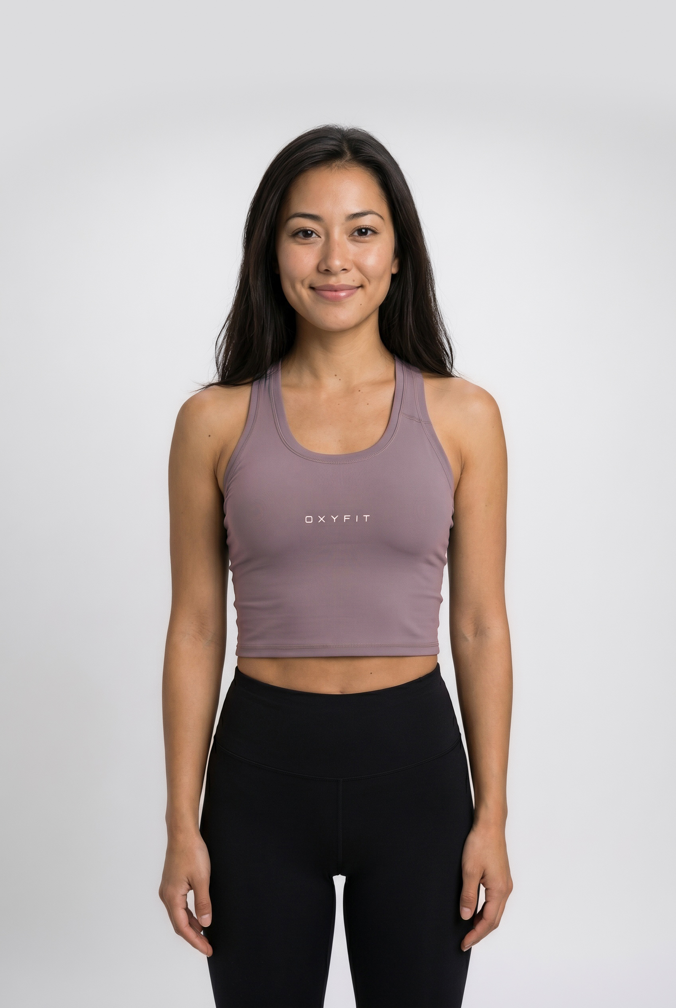 Womens OXYTECH Fitted Tank - Blush Mauve