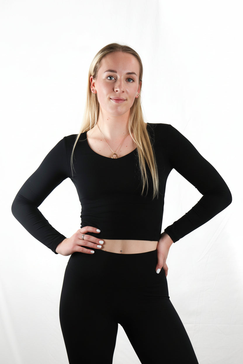 Women's Fitted Long Sleeve - Black