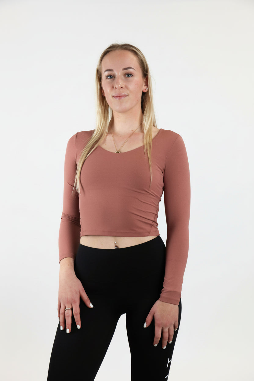 Women's Fitted Long Sleeve - Clay