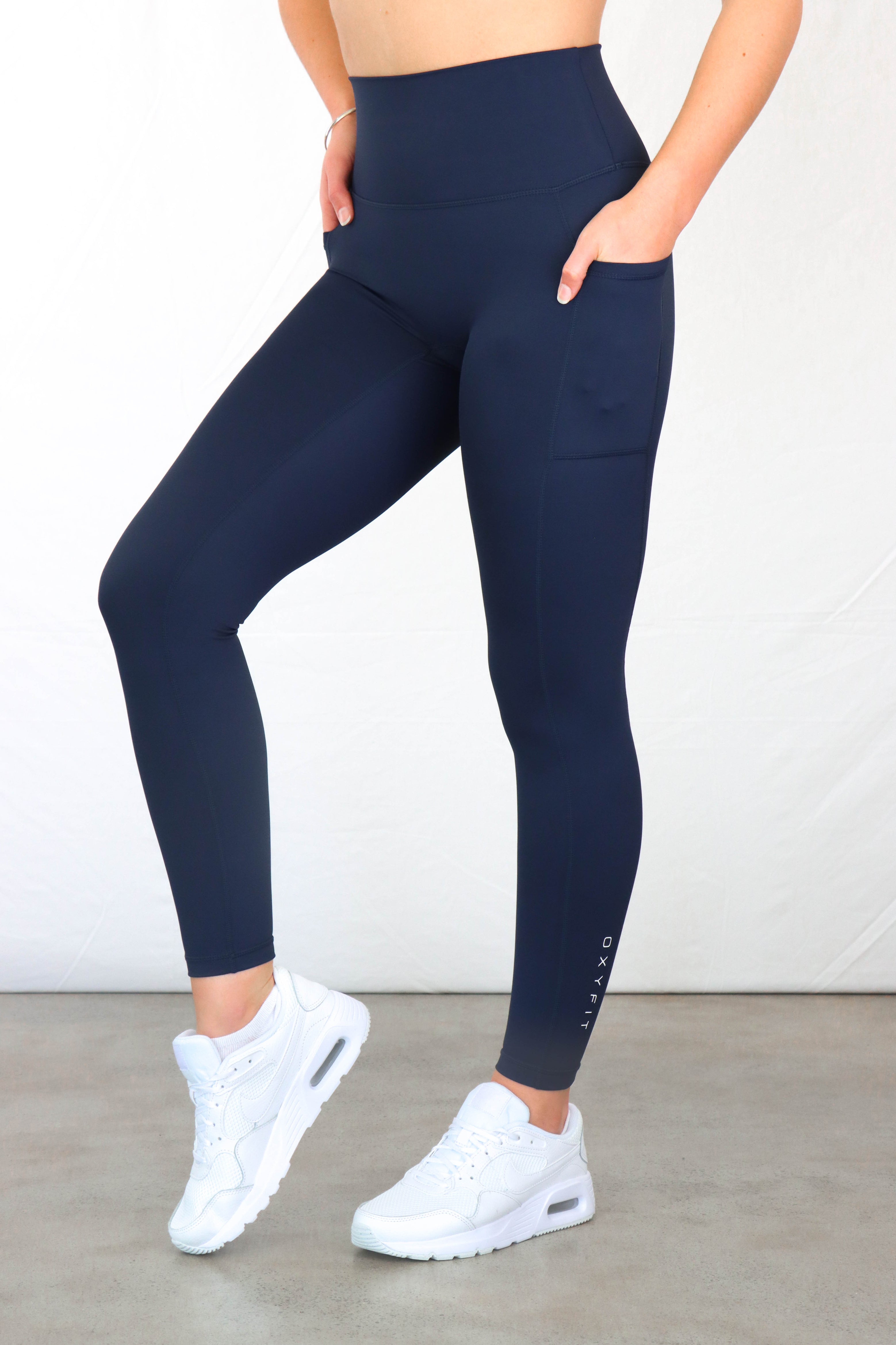 Women's - Compression Fit Leggings in Blue