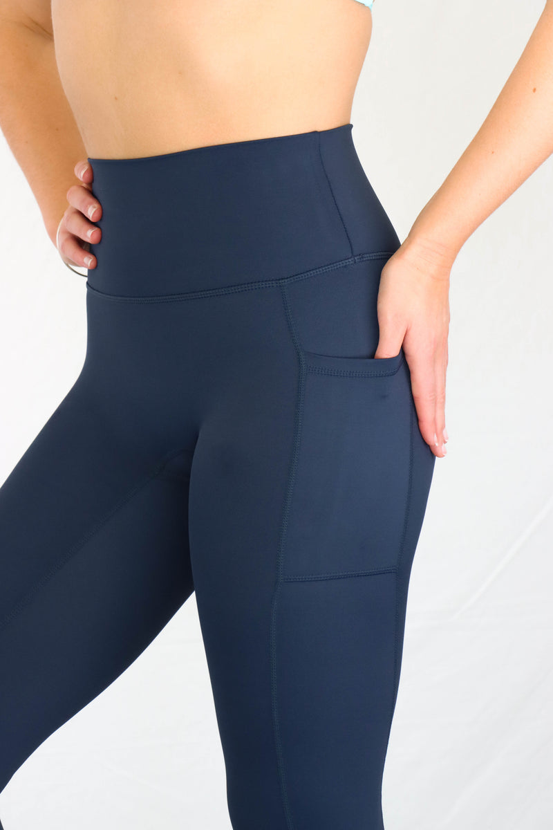 Stealth Compression Leggings - Steel Blue
