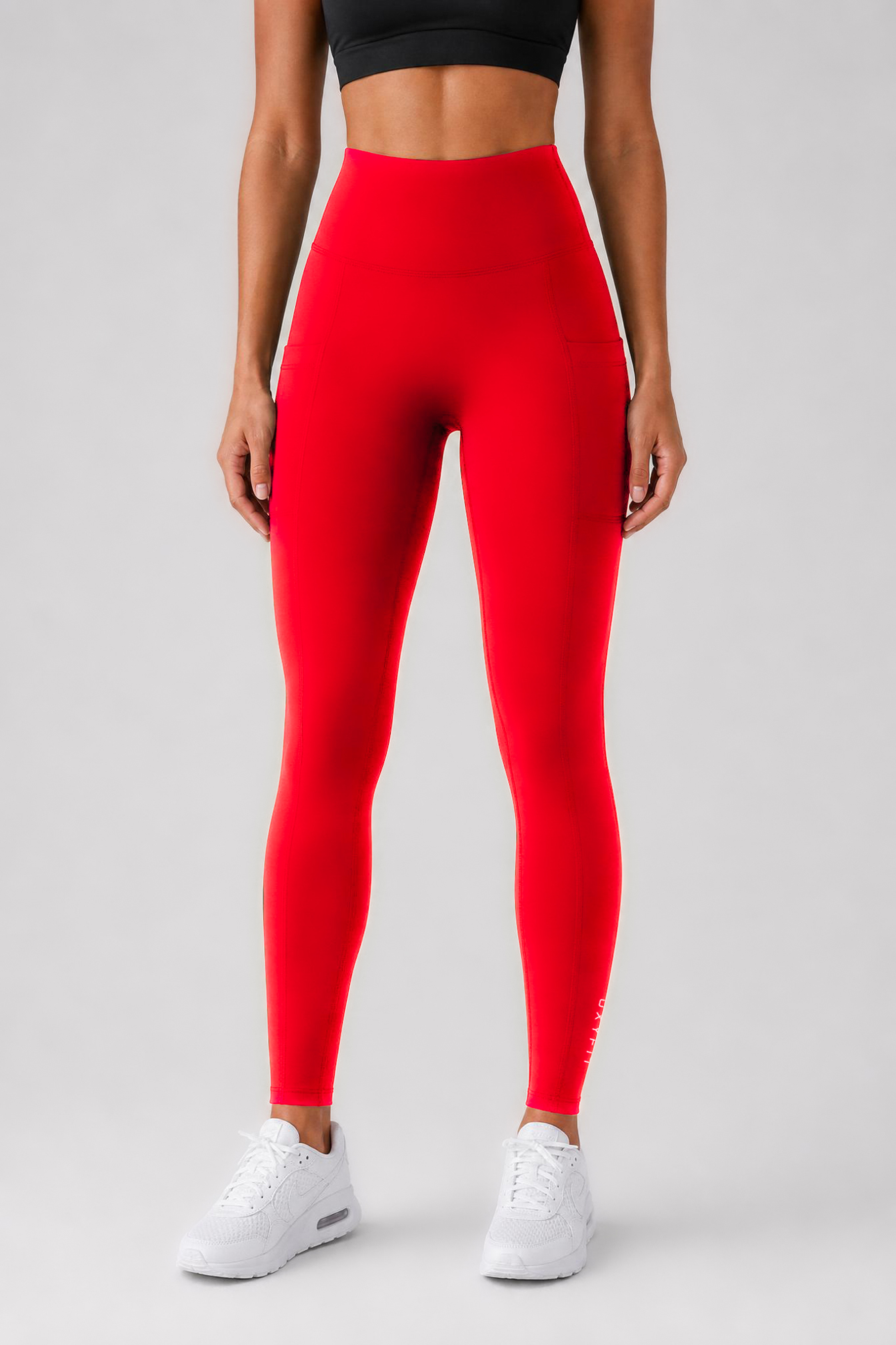 Stealth Compression Leggings - Candy Red