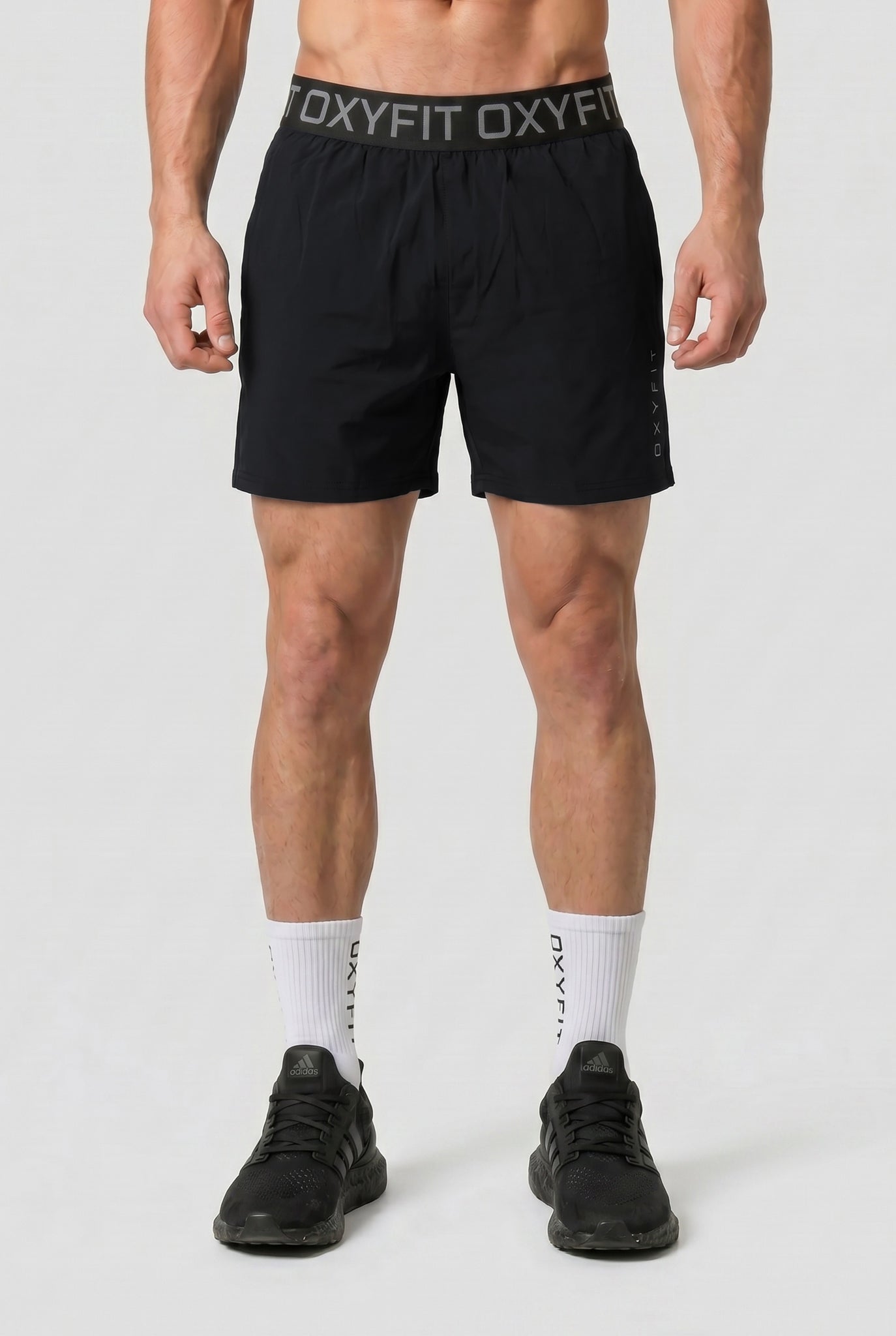 Oxyfit Mens SilverTech Shorts - True Black