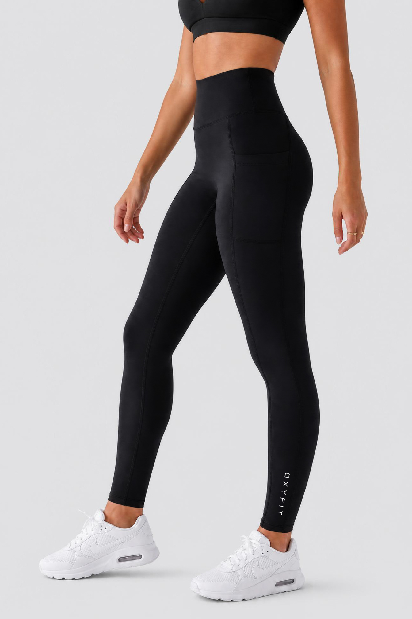 Stealth Compression Leggings - Black & White
