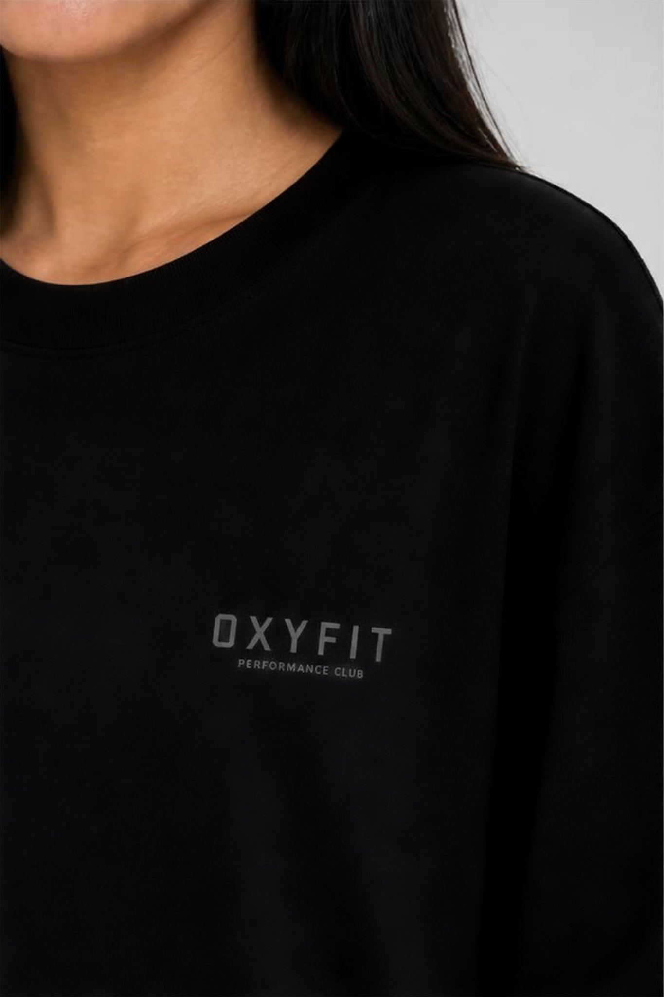 Ether Oversized Lightweight Tee - Black Shadow
