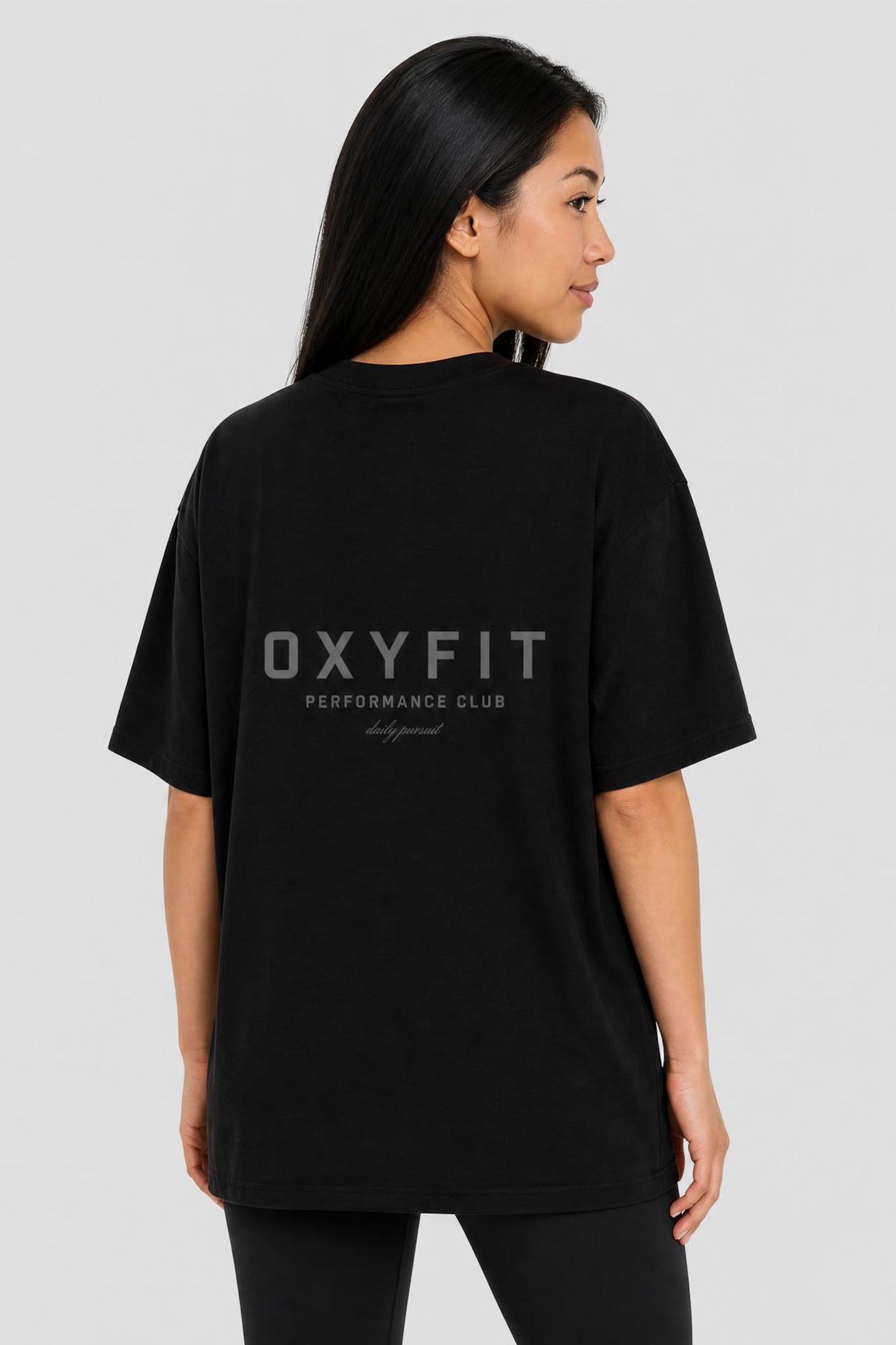 Ether Oversized Lightweight Tee - Black Shadow