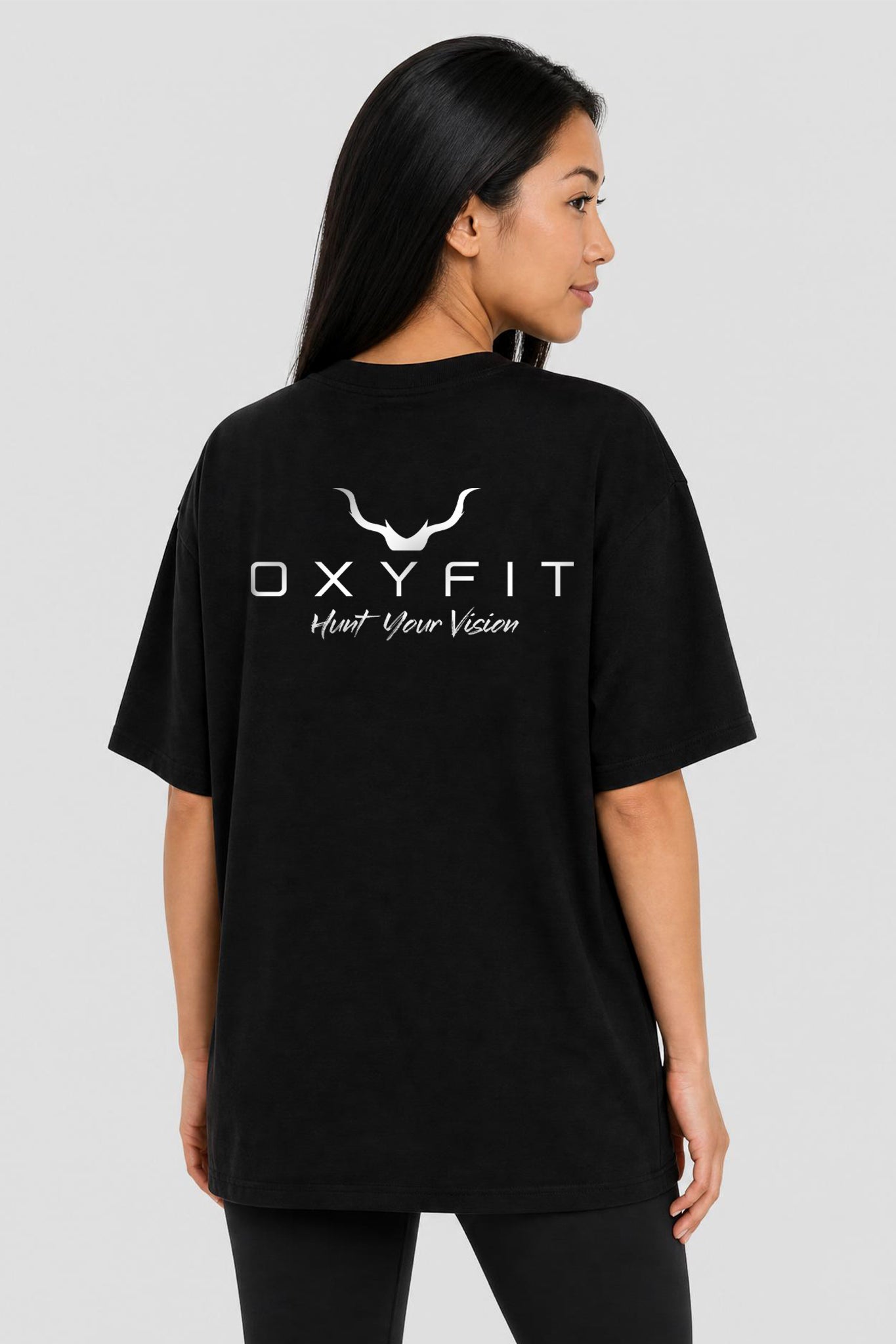 Ether Oversized Heavy Tees - Black