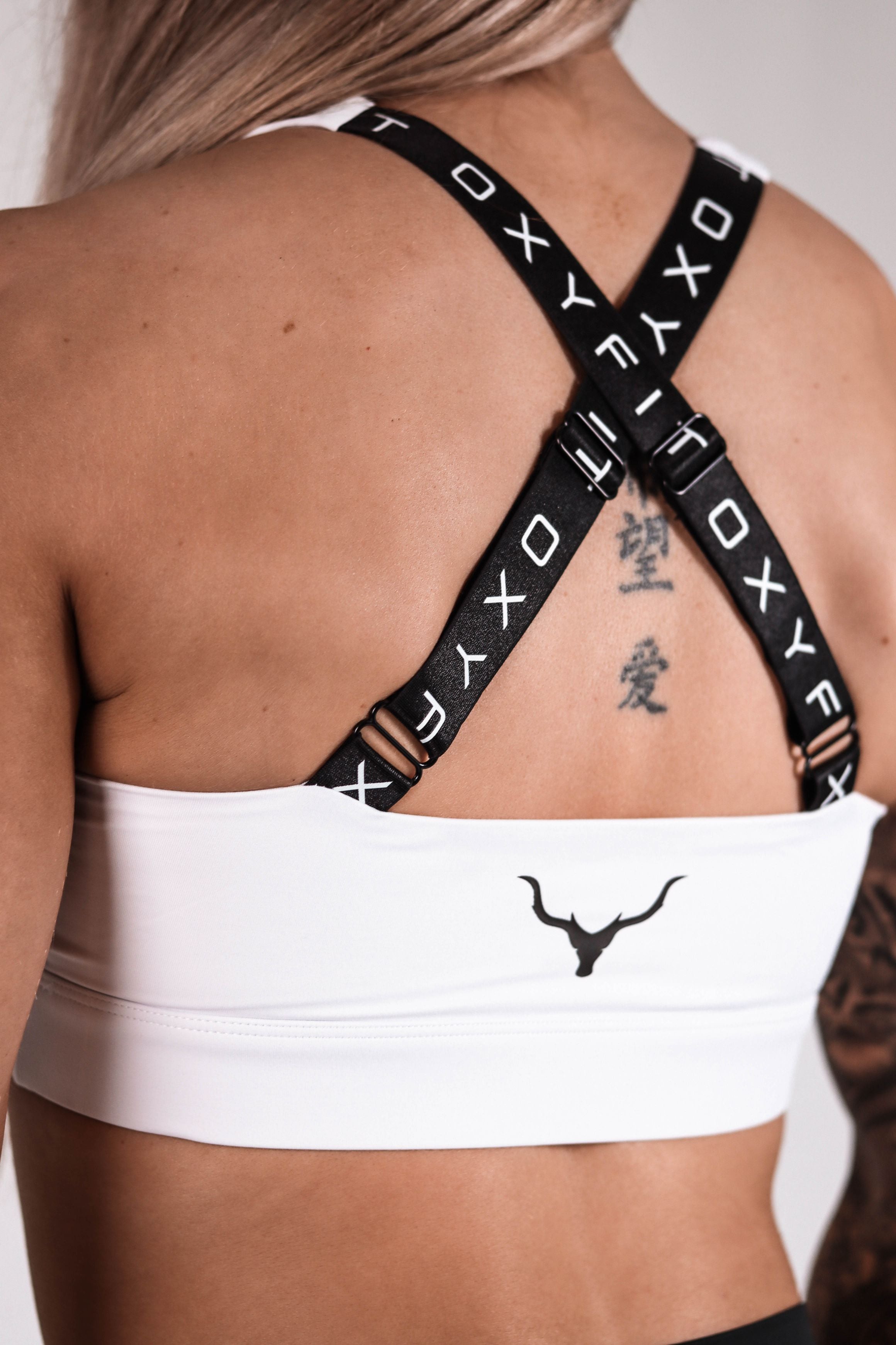 Oxyfit Stealth Womens Sports Bra Pure White - Main Image