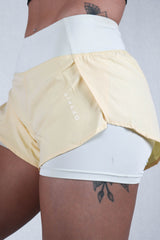 Womens Tempo Shorts | Citrus Lemon