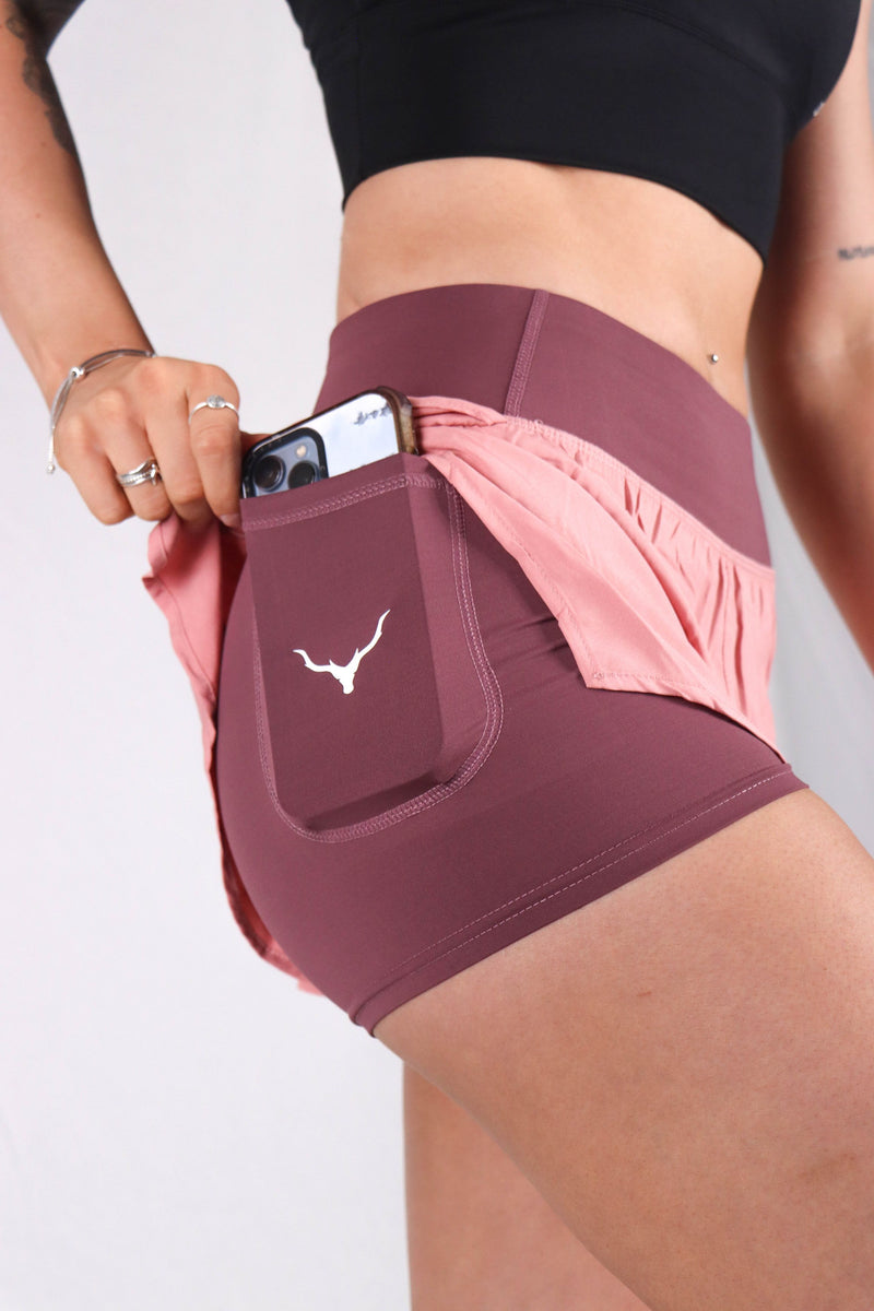 Womens Tempo Shorts | Ruby Pink