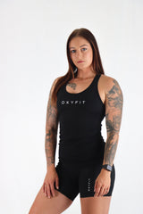 Womens Capital Singlet - Venom Black