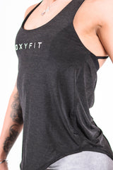 Oxyfit Women's Carbon Singlet - Ash Black Marle