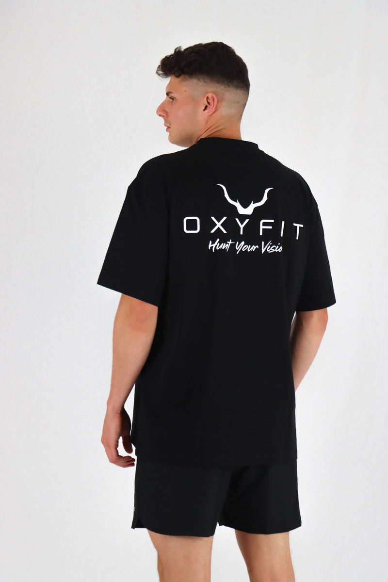 Ether Oversized Heavy Tees - Black