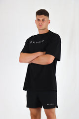 Ether Oversized Heavy Tees - Black