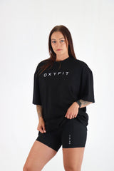 Ether Oversized Heavy Tees - Black