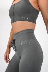 Hype Ribbed Shorts - Stone