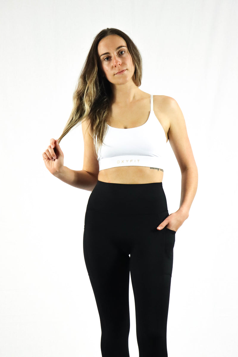 Oxyfit Euro Sports Bra - Snow & Gold