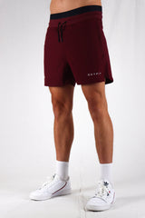 Oxyfit Mens Quad Shorts - Deep Maroon