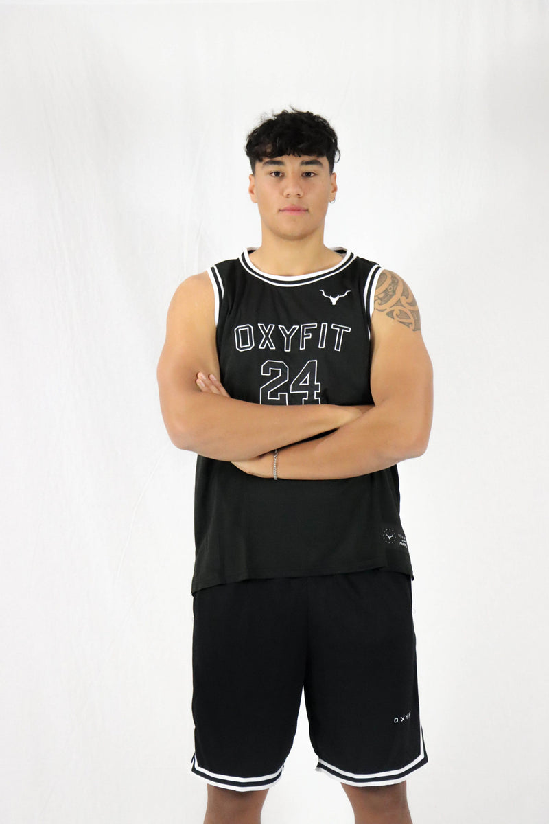Oxyfit X Spalding Basketball Jersey - Black