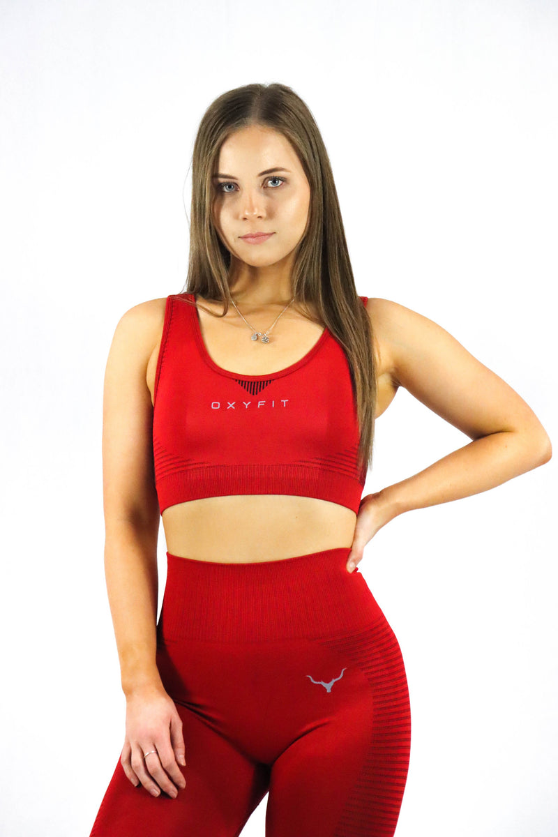 VOLT Seamless Sports Bra - Electric Red