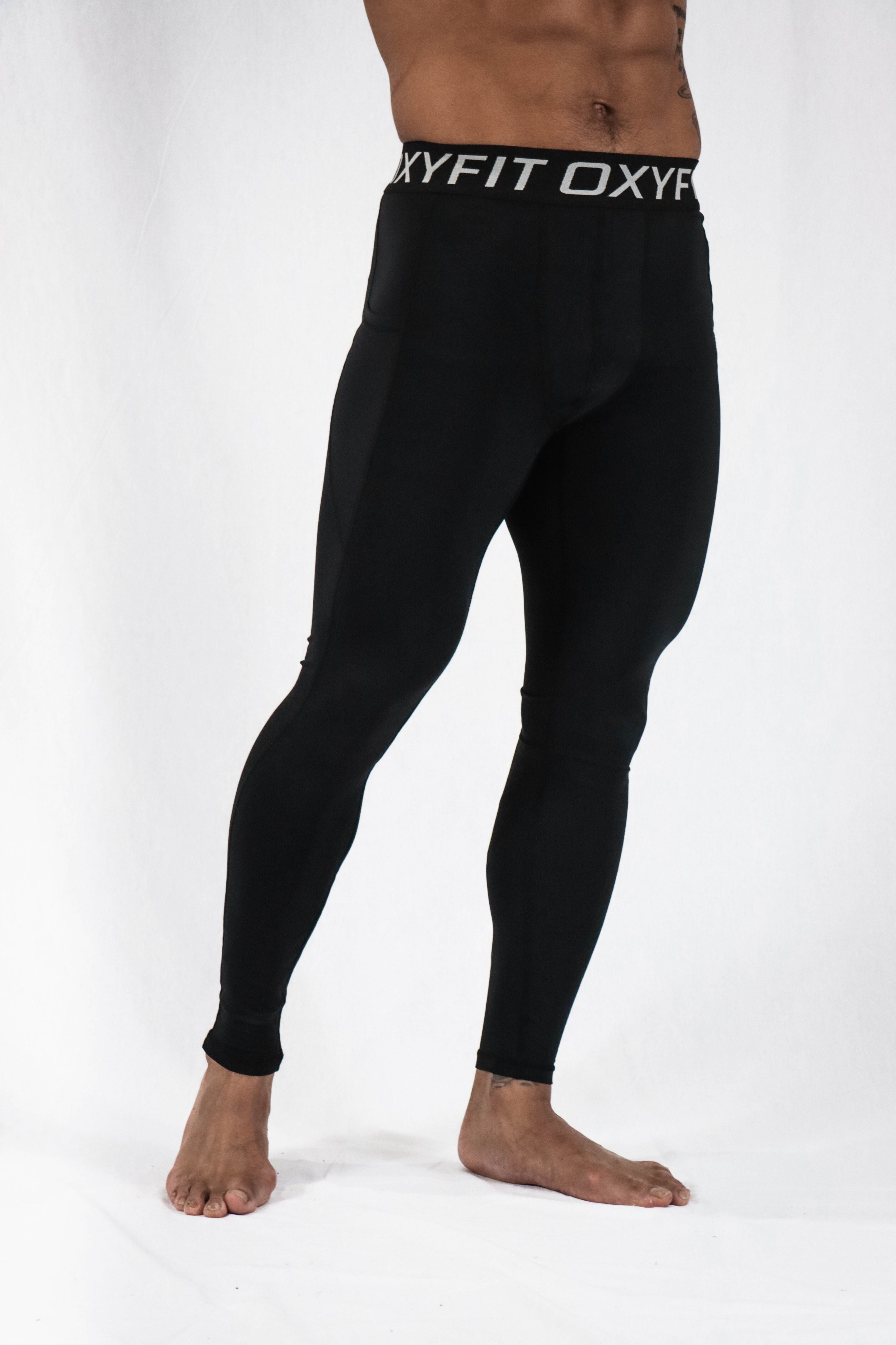 Black 2024 leggings men