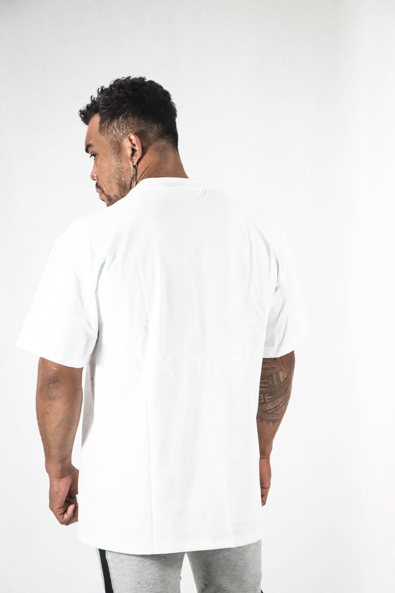 Ether Oversized Heavy Tees - White