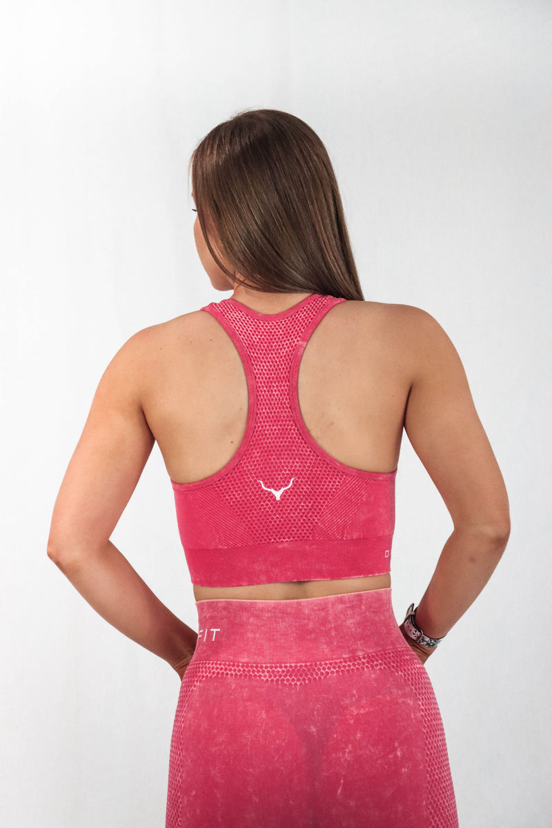 Seamless London Sports Bra - Pink Bubblegum