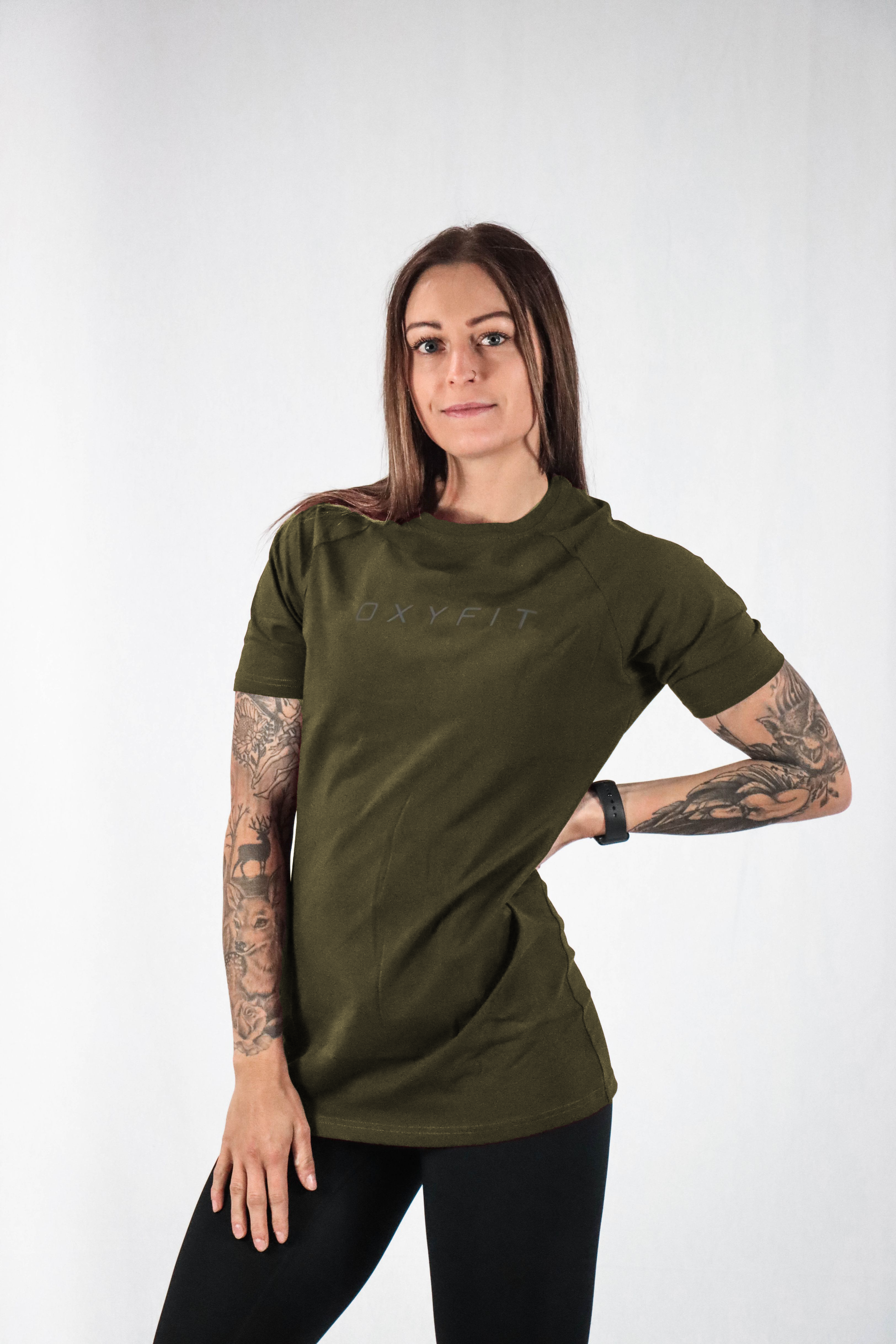 Womens Icon T-Shirt - Olive Green