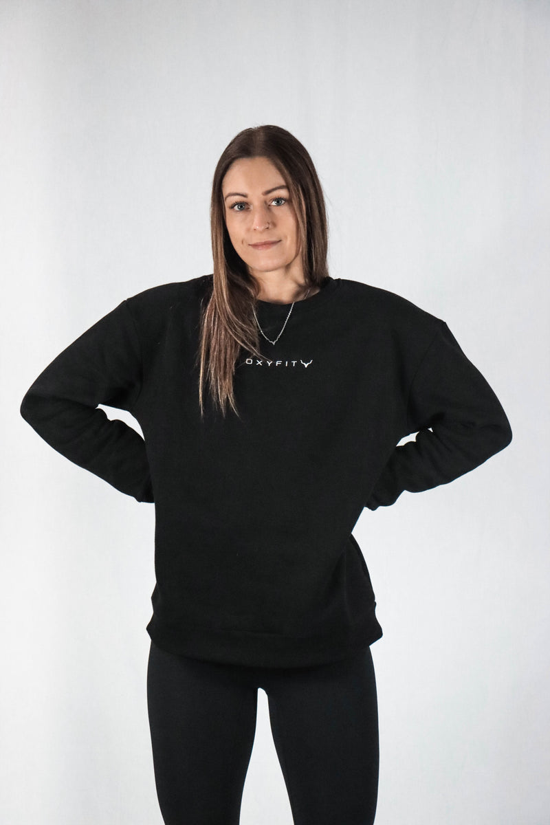 Cornerstone Crew Sweater - Obsidian Black